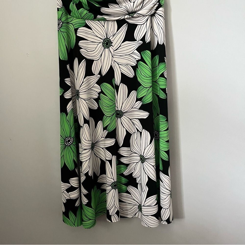 My Michelle Y2K Vintage Daisy Floral Sleeveless Halter Neck Midi Dress Sz Large - Picture 16 of 16